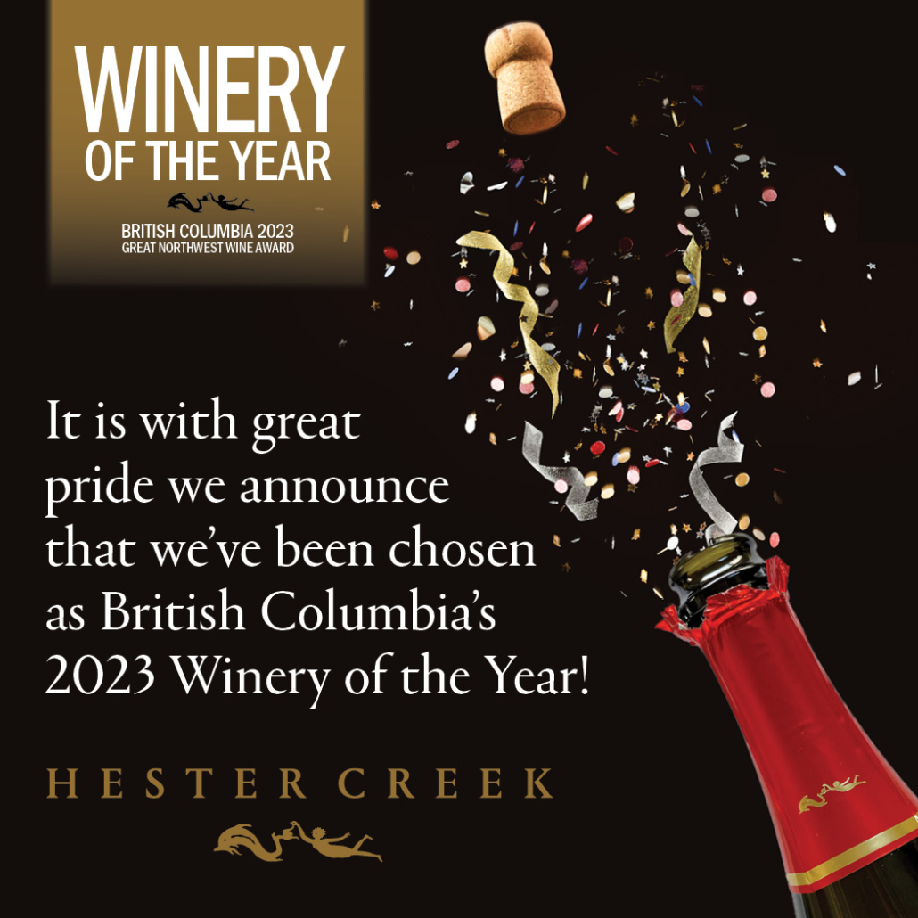 Winery of the year Hester Creek Winery