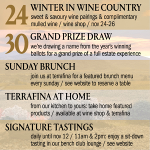November Events in Wine Country
