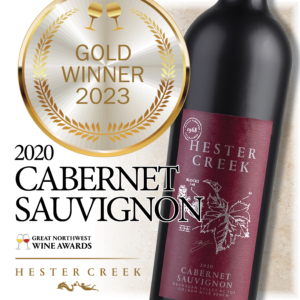 Great Northwest Wine Invitational Gold Medal winner - Hester Creek 2020 Cabernet Sauvignon.