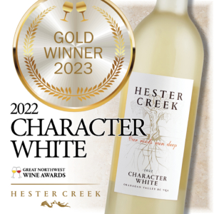 Great Northwest Wine Invitational Gold Medal winner - Hester Creek 2022 Character White.