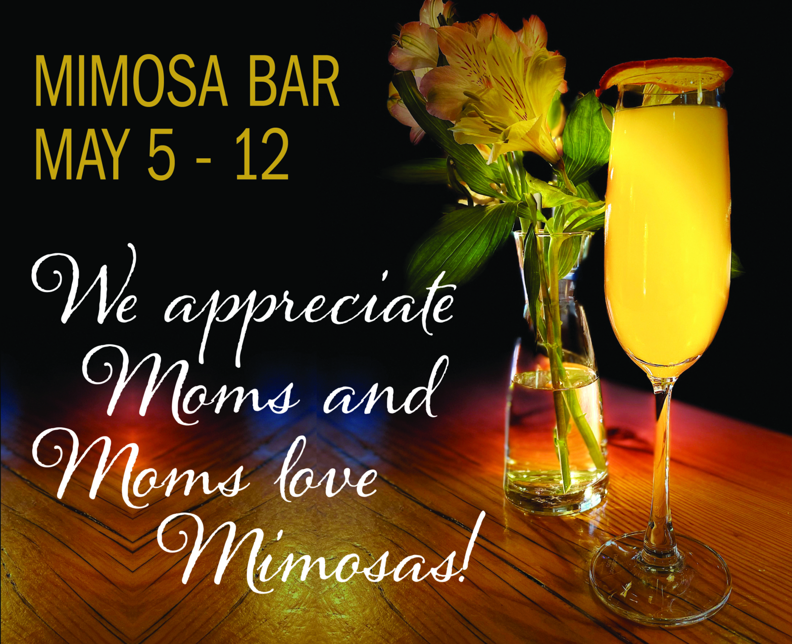 Mimosa and flowers for Mothers' Day