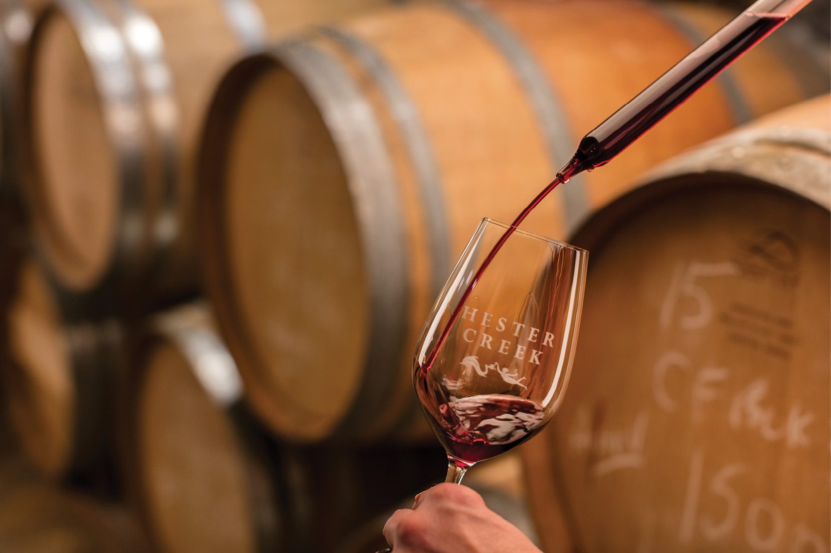 Winemaking at Hester Creek - Barrels