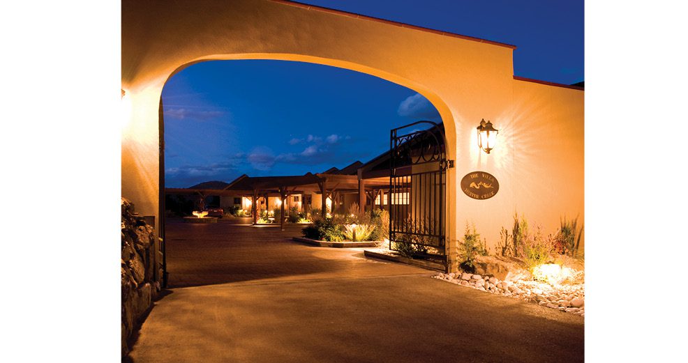 Entrance to The Villa at Hester Creek